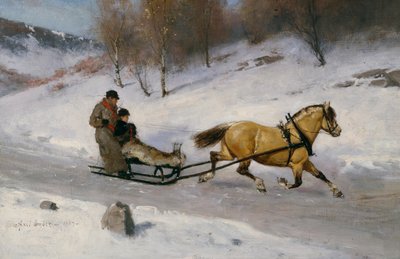 kızak gezintisi by Axel Hjalmar Ender
