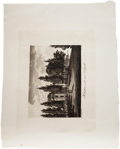 New York'un karşısında Hoboken, Amerika Birleşik Devletleri Atlası, 1824 (aquatint) by Axel Leonhard Klinckowström