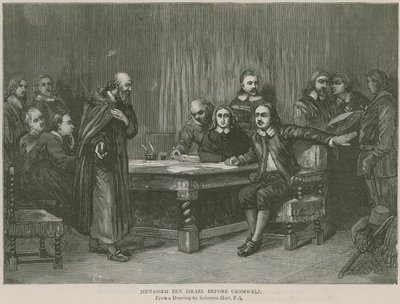 Cromwell gravür öncesi Menasseh Ben İsrail by Axel Törneman
