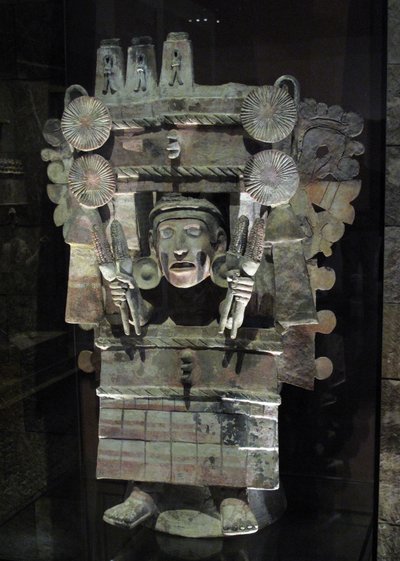 Tarım tanrıçası Chicomecoatl, Tlahuac, Geç Postklasik dönem, c.1500 şeklinde tütsü brülörü by Aztec