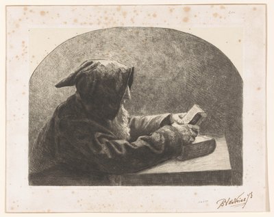 keşiş okumak by B.J. de Vries jr. (signed by artist)