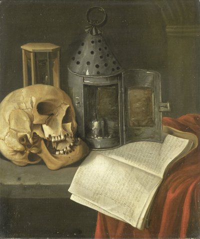 Natürmort Vanitas by B. Schaak
