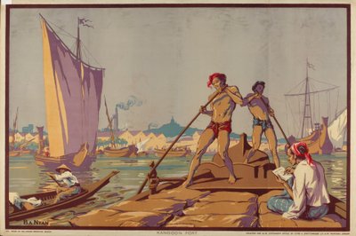 Rangoon Limanı, 'Burma: Zengin Kaynaklar Ülkesi' serisinden by Ba Nyan