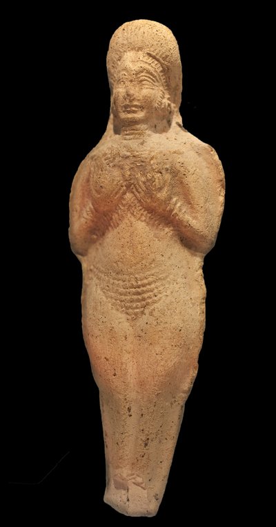 Çıplak kadın heykelciği. Pişmiş toprak, Babil, MÖ 2. binyıl. Musee de la Castre, Cannes. by Babylonian