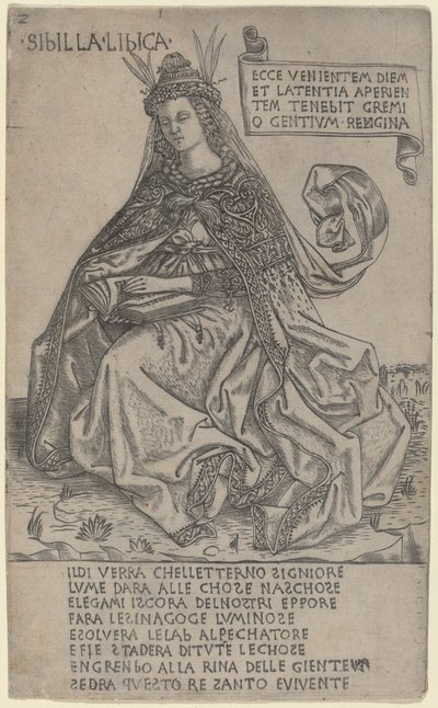 Libyalı Sibyl, c. 14701480. by Baccio Baldini