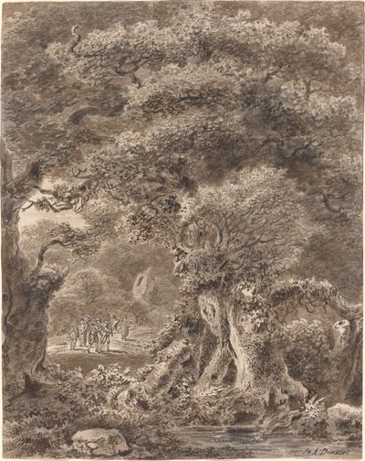 Ormanda Yolculuk Müzisyenler by Balthasar Anton Dunker