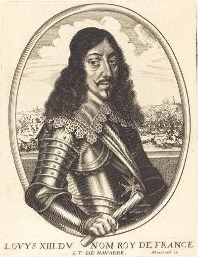 Louis XIII, Fransa Kralı by Balthasar Moncornet