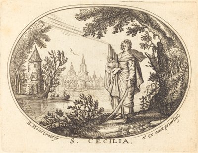 Bir Peyzajda Aziz Cecilia by Balthasar Moncornet