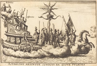 Jüpiter liderliğindeki Argonote Asterion Fulminasyona Geçiyor by Balthasar Moncornet after Remigio Cantagallina
