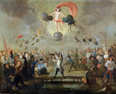 Alegori of Fortune, c.1730 (tuval üzerine yağlı boya) by Balthasar Nebot