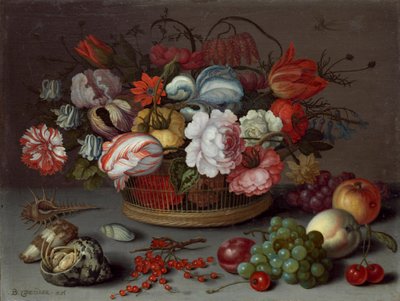 Çiçek Sepeti, c.1622 by Balthasar van der Ast