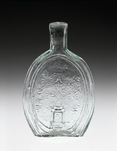 Figürlü Şişe, c. 1847 (kurşunsuz cam) by Baltimore Glass Works