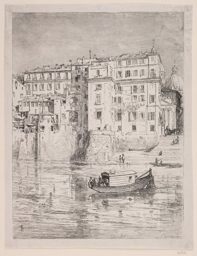 Tiber boyunca feribot by Balzer Dahl