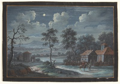 Dolunayda bir güney manzarası by Barbara Dietzsch