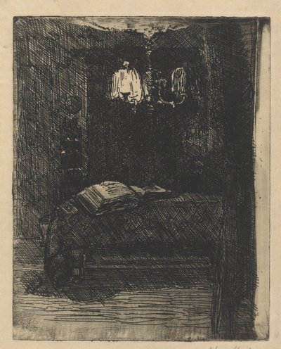 Açık kitap ile tablo by Barbara Elisabeth van Houten (signed by artist)
