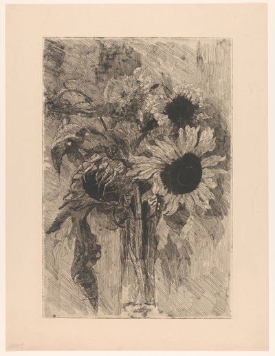 Vazoda ayçiçeği by Barbara Elisabeth van Houten (signed by artist)