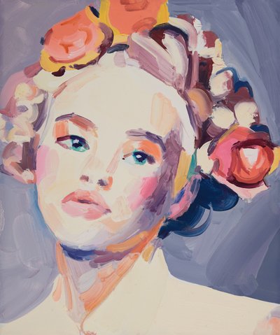 Yargılama, 2018 (tuval üzerine yağlı boya) by Barbara Hoogeweegen