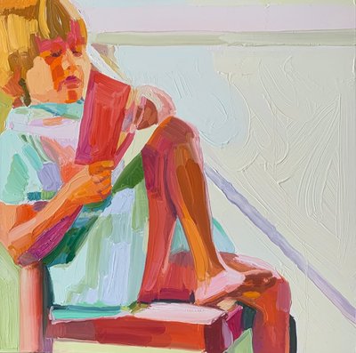 İsimsiz 7, 2021 (tuval üzerine yağlıboya) by Barbara Hoogeweegen