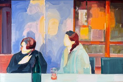 portakalımız, 2025, panel üzerine yağlıboya by Barbara Hoogeweegen