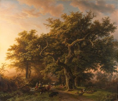 orman sahnesi Ormanda Görüntüle by Barend Cornelis Koekkoek