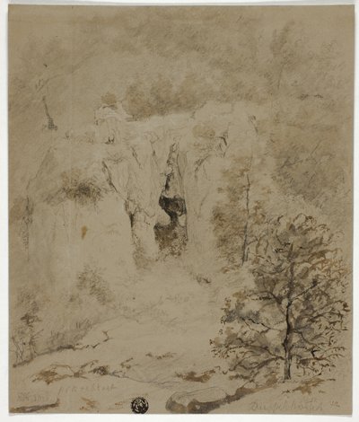 kayalık manzara by Barend Cornelis Koekkoek