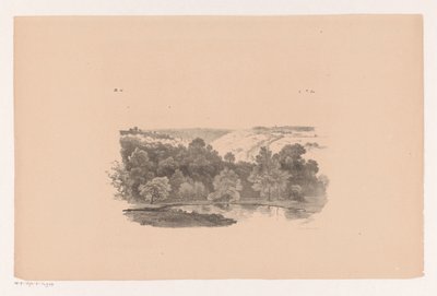 Tepelik manzara üzerinde görüntüleyin Peyzaj çalışmaları altıncı taksit (dizi adı) by Barend Cornelis Koekkoek