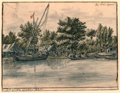 Bodegraven yakınlarındaki Willem III Mahallesi'nin görünümü by Barend Klotz (possibly)