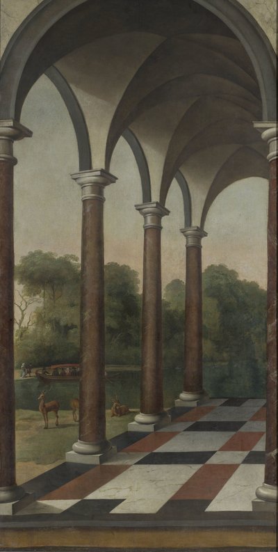Bir Park üzerine veren Colonnade by Barent Fabritius (attributed to)