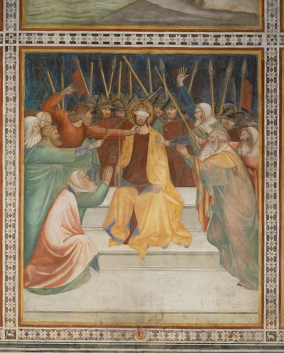 Yeni Ahit'ten Sahne: Dikenlerle Taçlandırma (fresk) by Barna da Siena