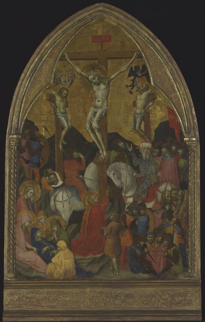 Çarmıha gerilme, c.1375 (ahşap üzerine tempera ve altın) by Barnaba da Modena