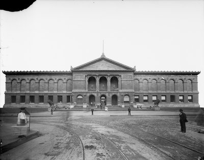 Chicago Sanat Enstitüsü, Chicago, Illinois, ABD, c.1892 (s/b fotoğraf) by Barnes and Crosby