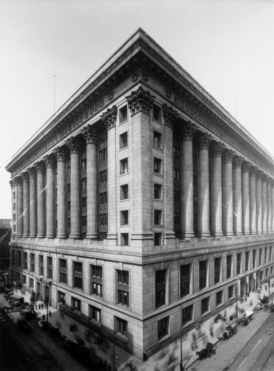 Belediye Binası ve İlçe Binası, Chicago, Illinois, ABD, c.1905 (s/b fotoğraf) by Barnes and Crosby