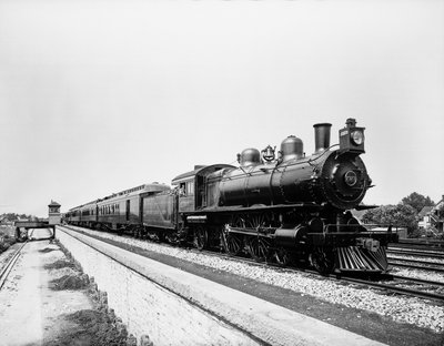 Pennsylvania Limited treni, Chicago, Illinois, ABD, 1908 dolayları (s/b fotoğraf) by Barnes and Crosby