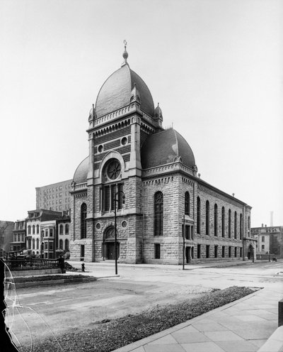 Sinai Cemaati, Chicago, Illinois, ABD, c.1900 (s/b fotoğraf) by Barnes and Crosby
