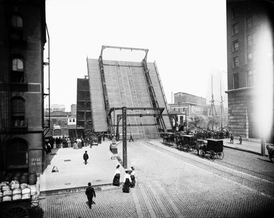 State Street Bridge, Chicago, Illinois, ABD, c.1905 (s/b fotoğraf) by Barnes and Crosby