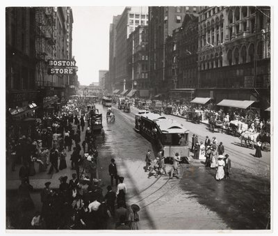 State Street, Chicago, Illinois, ABD, c.1905 (s/b fotoğraf) by Barnes and Crosby