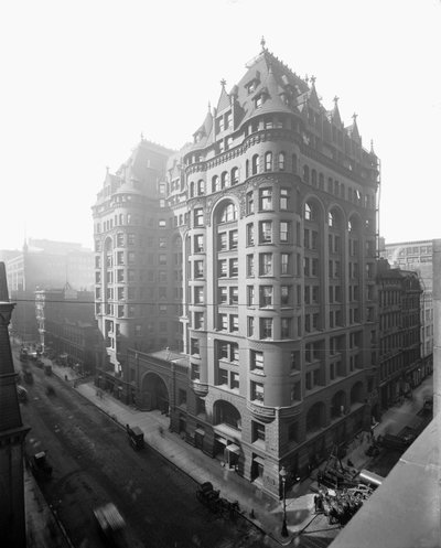102 ila 116 Güney LaSalle Street, Chicago, Illinois, ABD, 1905 dolaylarında Kadın Tapınağı binası (s/b fotoğraf) by Barnes and Crosby