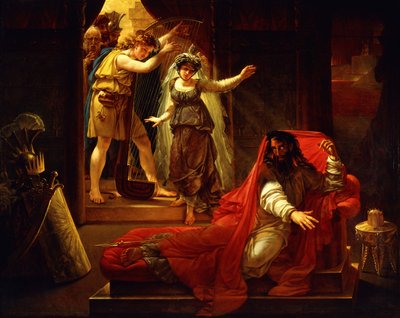 David Kral Saul için Arp Çalıyor, by Baron Antoine Jean Gros