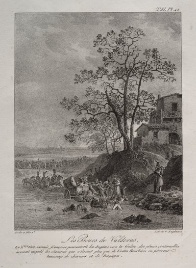 İspanyol Seferi: Valderas Bataklıkları, Leon Eyaleti by Baron Louis Albert Guillain Bacler d