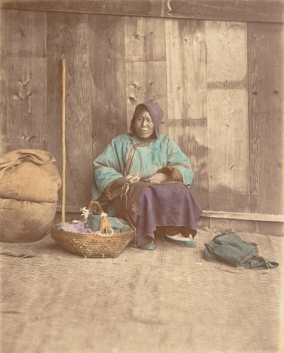 [Sepetle Oturan Çinli Kadın], 1870