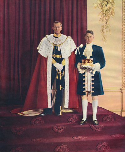 Edinburgh Dükü ve sayfası, 1953 by Baron Sterling Henry Nahum