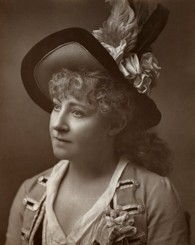 Lydia Thompson, İngiliz dansçı, oyuncu ve tiyatro yapımcısı, 1886 by Barraud