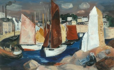 Concarneau Limanı (tuval üzerine yağlı boya) by Barry Craig