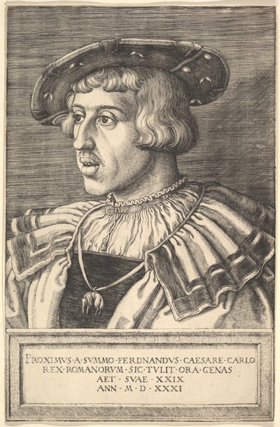 İmparator Ferdinand I, 16. yüzyıl. by Barthel Beham