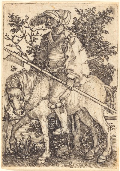 Atlı Halberdier by Barthel Beham