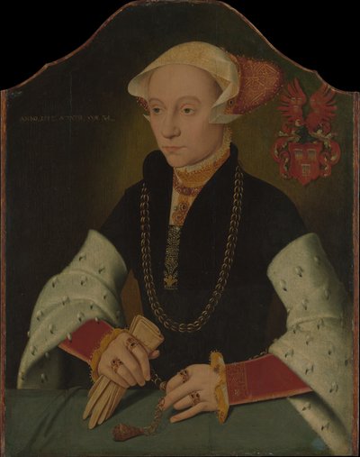 Köln Slosgin Ailesinden Bir Kadının Portresi, 1557. by Bartholomaeus Bruyn the Younger
