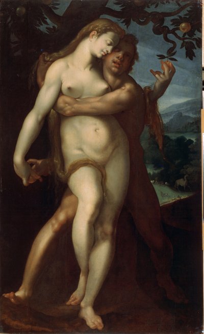 Adem ve Havva by Bartholomaeus Spranger