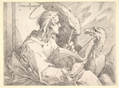 Aziz John Evangelist, yaklaşık. 1596. by Bartholomaeus Spranger
