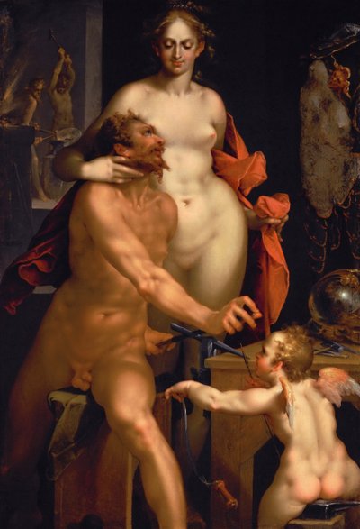 Venüs'ün Vulkan'ı Ziyareti, c. 1610 by Bartholomaeus Spranger