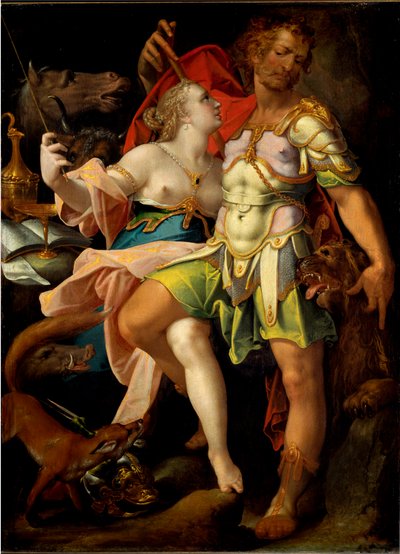 Ulysses ve büyücü Circe (resim by Bartholomaeus Spranger